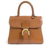 Delvaux Brillant MM Cognac Buy authentic secondhand Delvaux handbags for the right price at LabelLOV vintage webshop. Safe and secure online shop.
