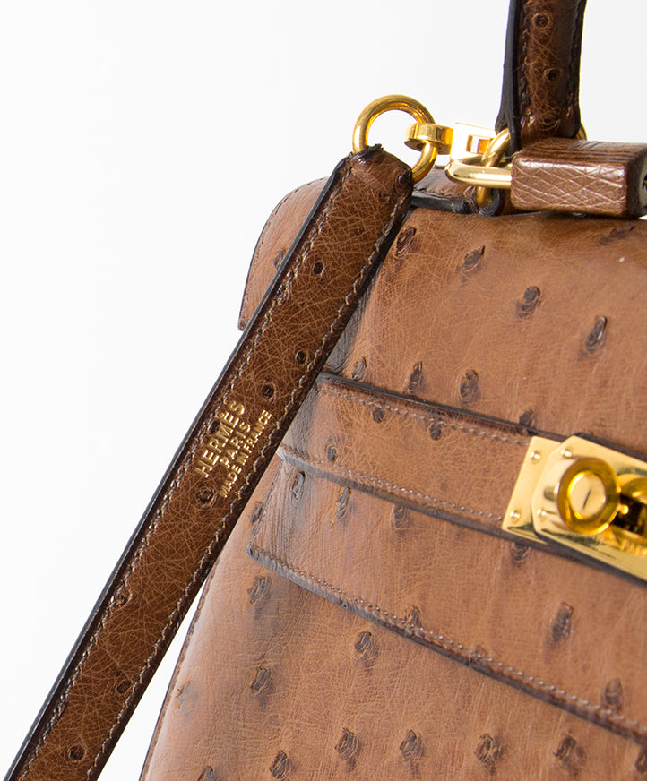 Hermès Kelly Bag Ostrich GHW With Strap acheter en ligne unique Hermes Kelly 32 comme neuf piece unique hermes site en ligne labellov