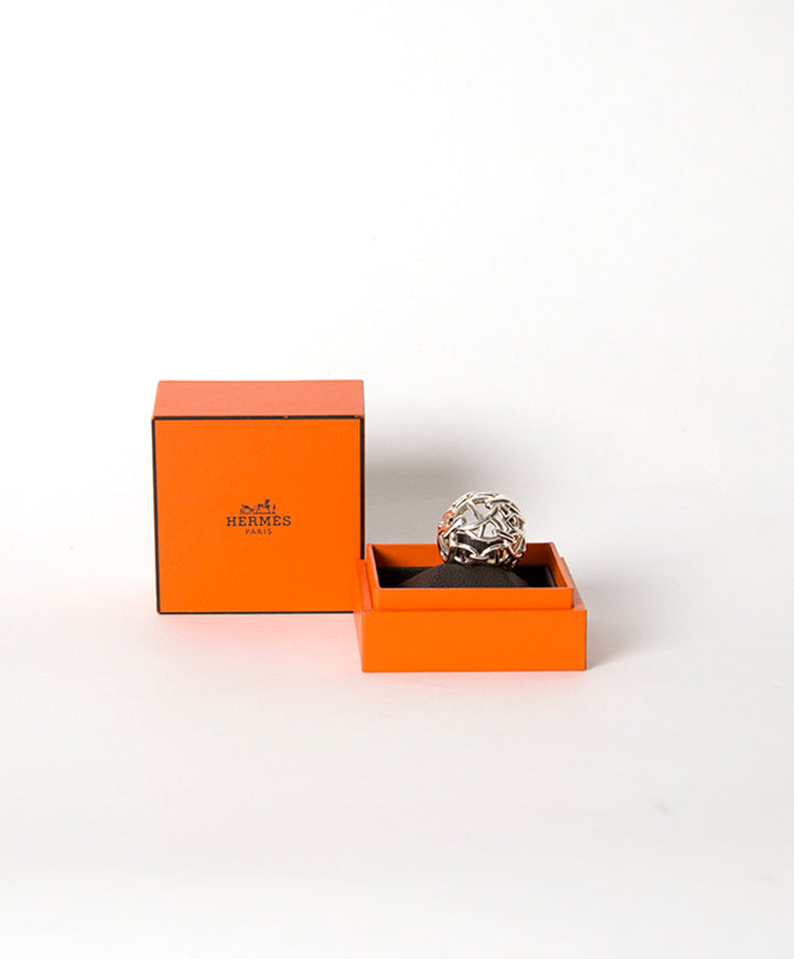 Bague Hermès Chaîne d'Ancre Enchaînée "Balle"