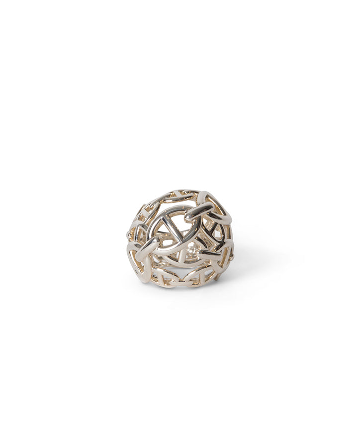 Bague Hermès Chaîne d'Ancre Enchaînée "Balle"