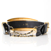 Chanel Eighties Gladiator Plaque Belt tweedehands authentiek veilig online shoppen winkelen webshop Antwerpen België LabelLOV luxetassen luxemerken luxe