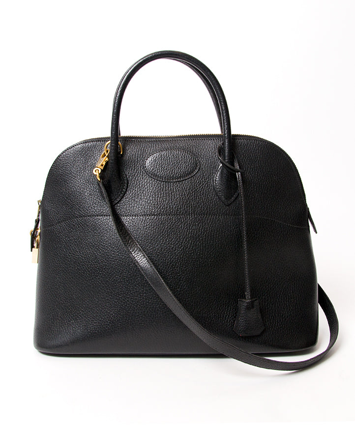 Hermes Bolide 35 Black Top Handle Shoulder Strap Bag GHW. acheter en ligne neuve hermes 35cm pour le meilleur prix site en ligne labellov, anvers , belgique