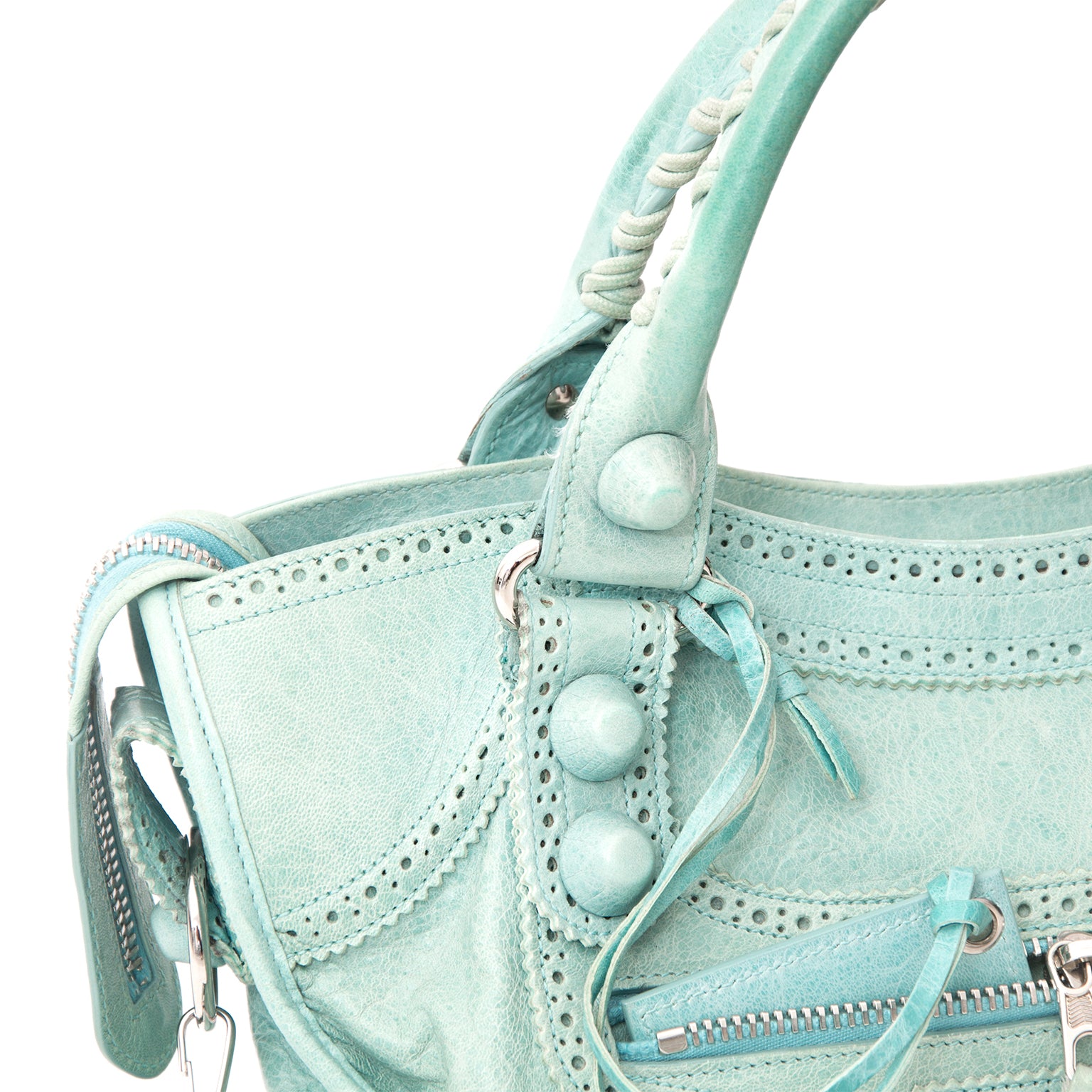 Balenciaga Maldives Giant Brogues Handbag 2de hands balenciaga city
