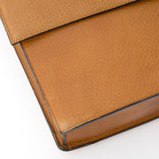 shop safe online worldwide shipping real rea luxury vintage Delvaux Cognac Briefcase
