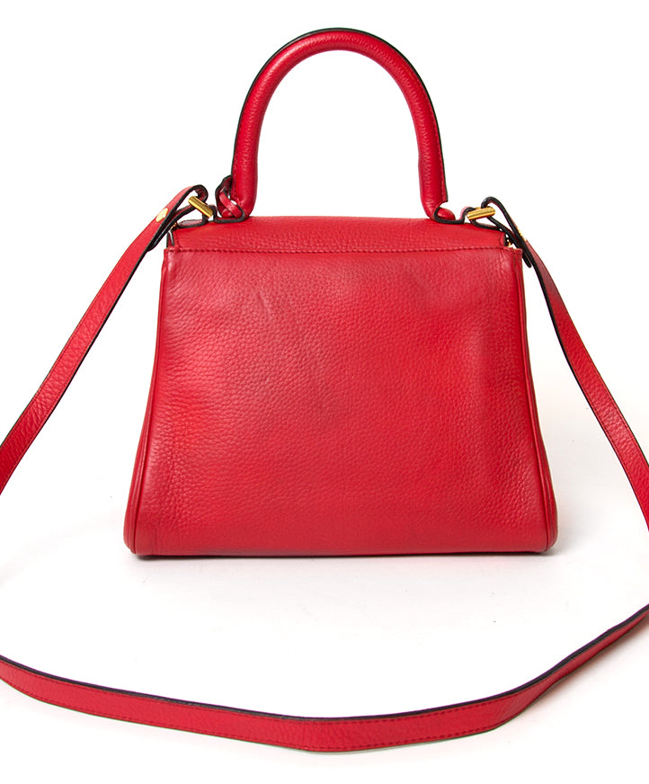 Delvaux Brillant PM rouge GHW Bag acheter en ligne pour le meilleur prix seconde main suede Delvaux sac