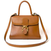 Delvaux Cognac Brillant beste prijs tweedehands designer Delvaux handtas aan de beste prijs als nieuw webshop labelllov, antwerpen