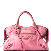 buy safe online secondhand designer vintage Balenciaga city sorbet pink 100 authentic secondhand