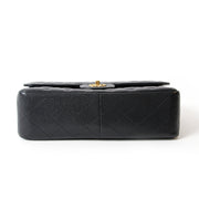 buy safe online second hand Chanel Black Caviar Jumbo Double Flap Bag online webshop labellov
