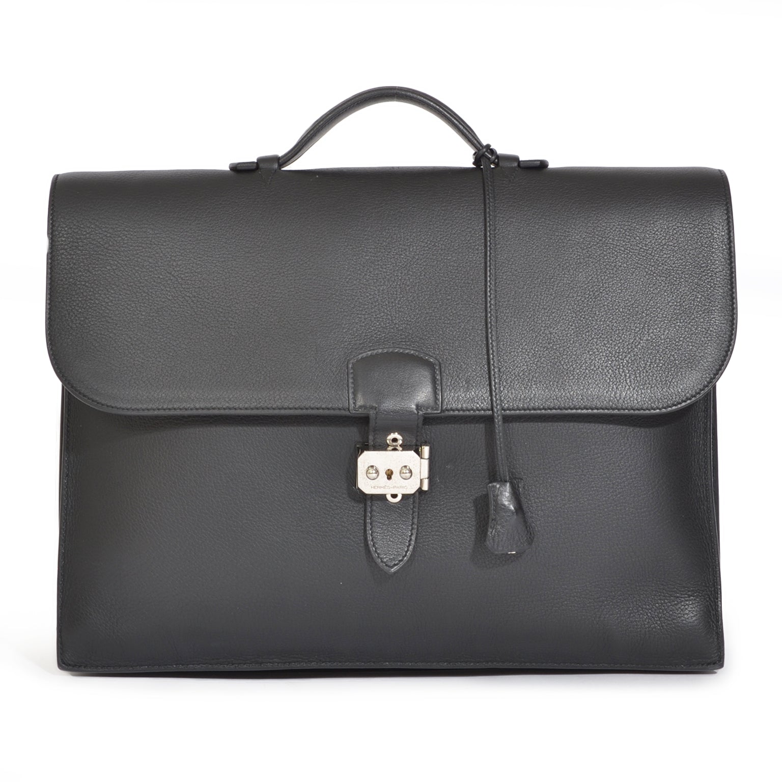 Hermes Sac à Dépêches Briefcase Togo Black PHW webshop safe and secure with international shipping