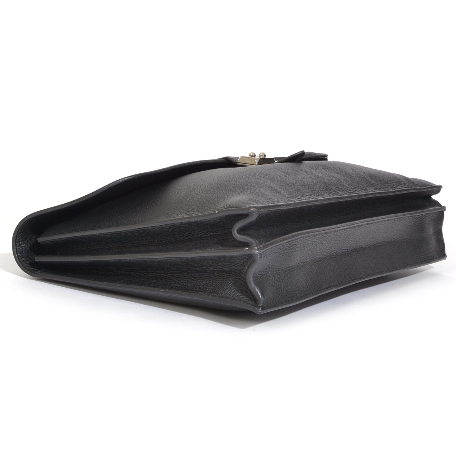 Hermes Sac à Dépêches Briefcase Togo Black PHW onlinetweedehands designer handtassen kopen online labellov