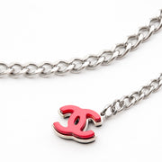 Chanel Silver-tone Chain Belts Plastic Bicolor Logo tweedehands veilig online shoppen webshop Antwerpen België LabelLOV mode designer merken merktassen riem merken luxe luxemerken