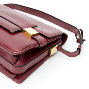 Delvaux Burgundy Madame Shoulder Bag Buy authentic secondhand Delvaux bags at the right price at LabelLOV vintage webshop.