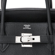 koop veilig online tweedehands Hermès Birkin Bag 40 Black Togo PHW