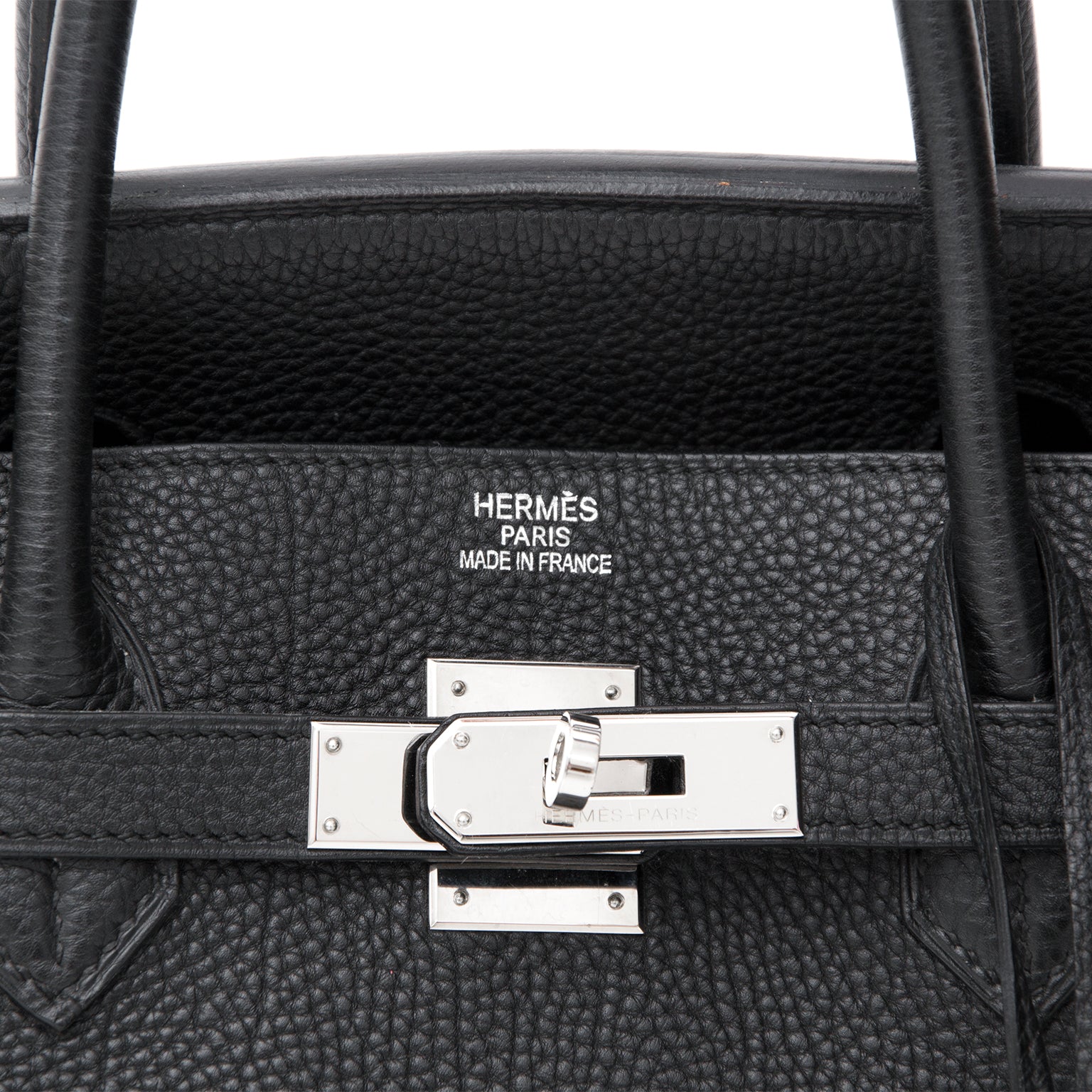 koop veilig online tweedehands Hermès Birkin Bag 40 Black Togo PHW