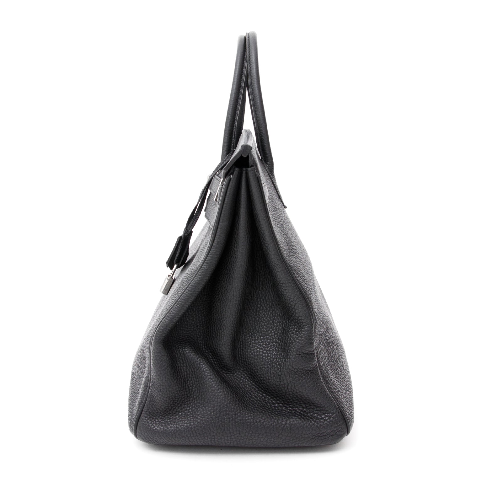 koop veilig online tweedehands Designer Hermès Birkin Bag 40 Black Togo PHW