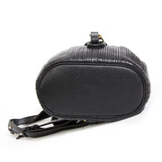 Delvaux Toile Cuir Backpack Black seocnde main designer vintage europe transport internationale
