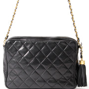 Chanel Quilted Tassel Bag authentic secondhand safe online shopping webshop Antwerp Belgium LabelLOV fashion designer bags labels high end tassel chain
