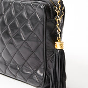 Chanel Quilted Tassel Bag authentic secondhand safe online shopping webshop Antwerp Belgium LabelLOV fashion designer bags labels high end tassel chain