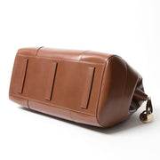 Ralph Lauren Brown Small Bedford Bag authentic secondhand safe online shopping fashion bag LabelLOV webshop Antwerp Belgium it bag designer bag brand high end labels fashion luxury brands