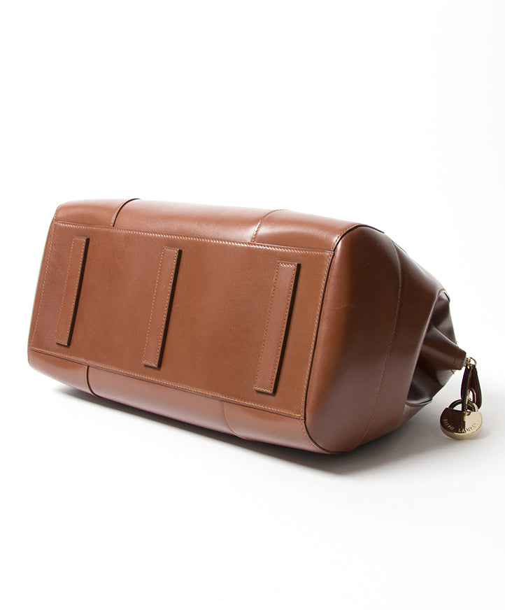 Ralph Lauren Brown Small Bedford Bag authentic secondhand safe online shopping fashion bag LabelLOV webshop Antwerp Belgium it bag designer bag brand high end labels fashion luxury brands