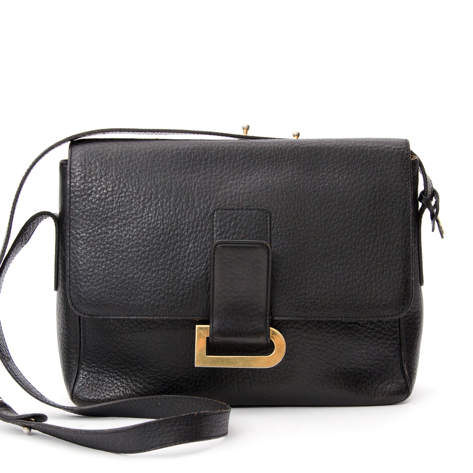 Authentic secondhand Delvaux shoulder bag black at the right price on LabelLOV.