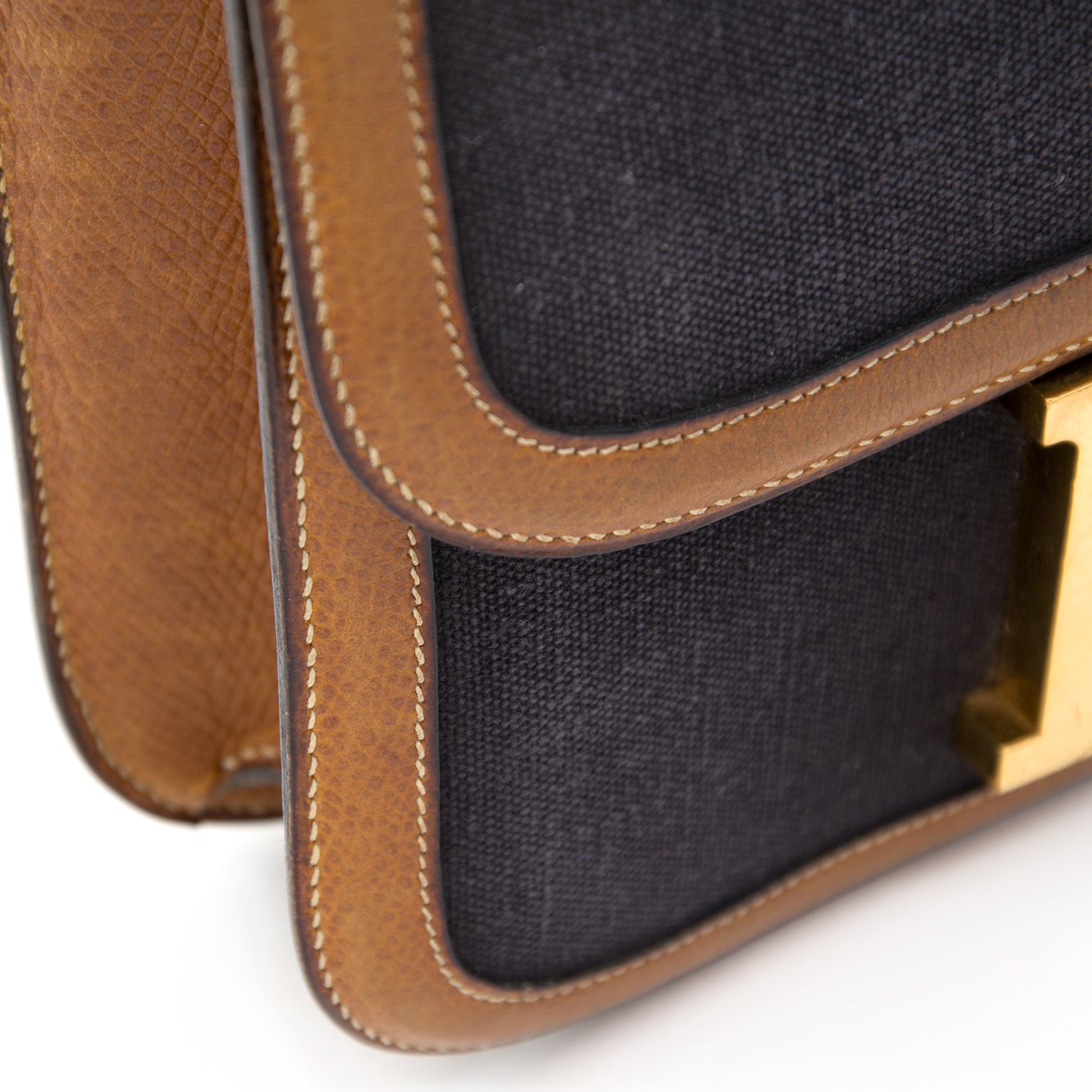 koop veilig online tweedehands Hermes Constance Leather Canvas aan de beste prijs