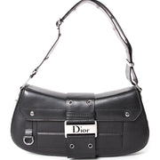 Dior Black Cambon Reporter Leather Bag