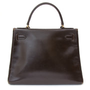 Hermès Kelly Boxcalf Brown GHW Acheter en ligne comme neuf Hermes Kelly bag. Koop veilig online net als nieuw 100% authentieke Hermes
