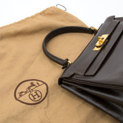 Hermès Kelly Boxcalf Brown GHW Acheter en ligne comme neuf Hermes Kelly bag. Koop veilig online net als nieuw 100% authentieke Hermes Kelly bag with strap.