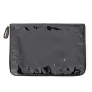 Chanel black patent leather briefcase/laptopcase. Koop authentieke tweedehands Chanel tassen met juist prijs bij LabelLOV.
