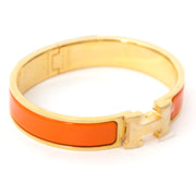 achter en ligne seconde main comme neuf bracelet Hermes Clic Clac orange authentic seconde main labellov