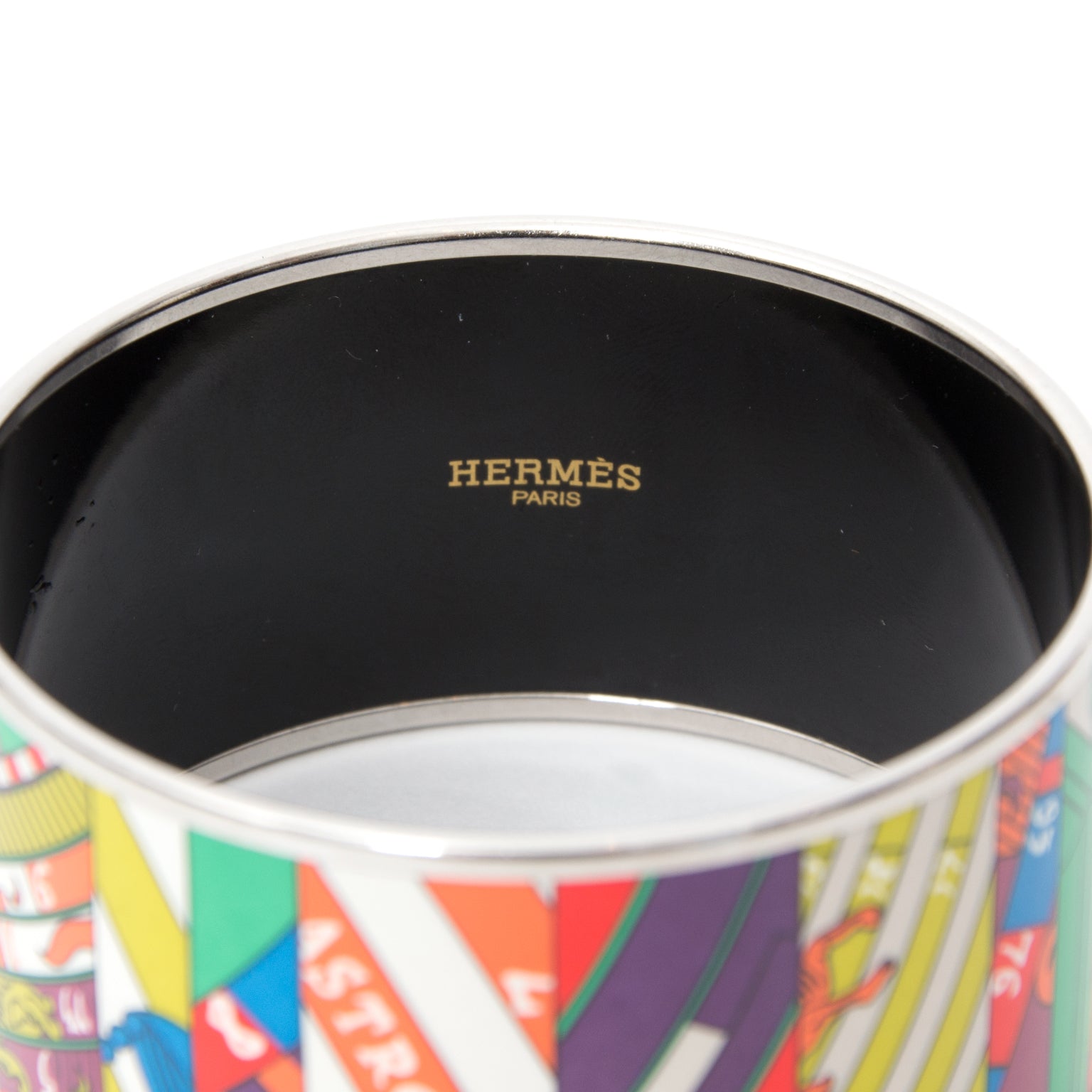 Hermes Extra-Wide Enamel Multicolor Bracelet aan de beste prijs , net als nieuw 100% authentiek luxe merken