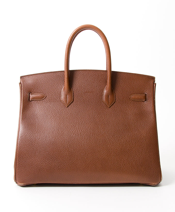 buy safe online secondhand designer vintage Hermes Birkin 35 ghw net als nieuw