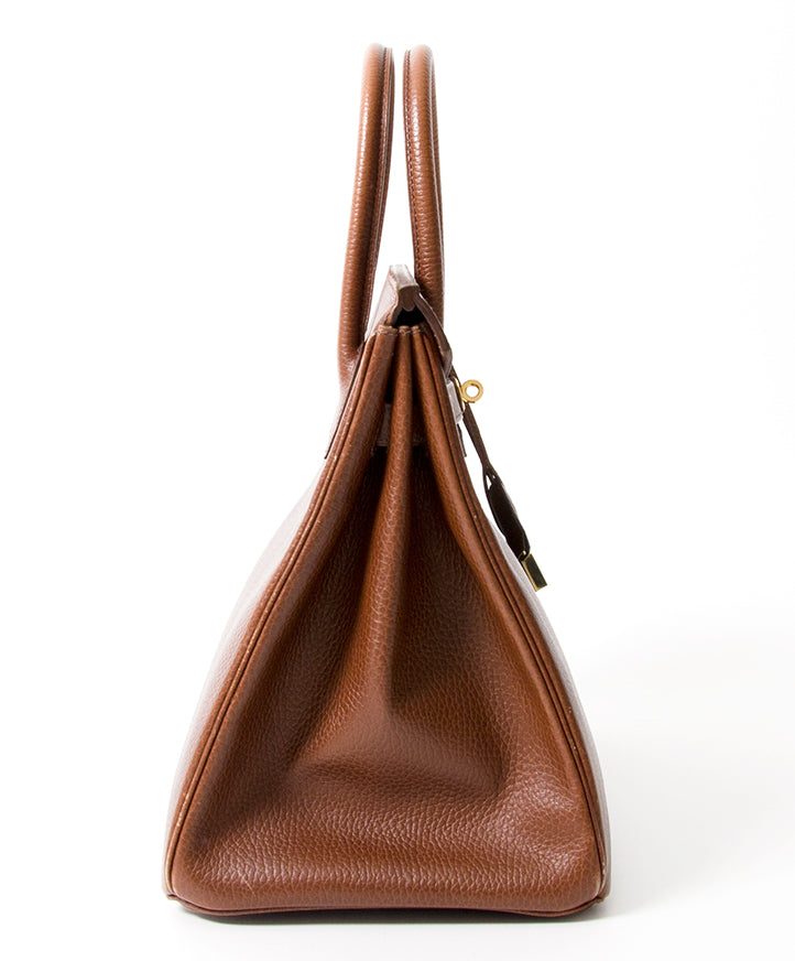 koop veilig online tweedehands designer vintage hermes noisette birkin vintage like new, best price