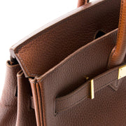 koop veilig online tweedehands designer vintage hermes noisette birkin vintage like new, best price