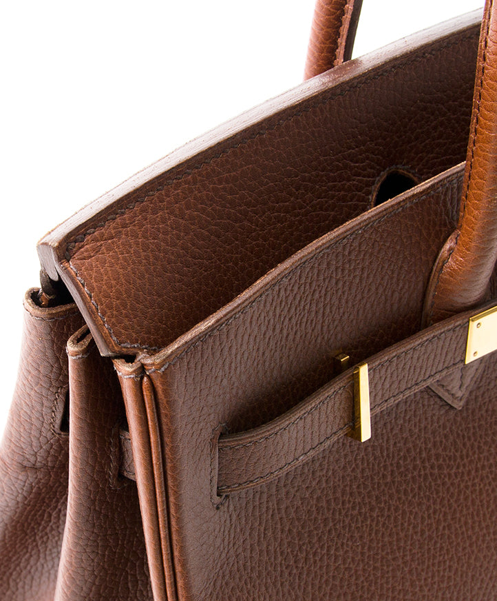 koop veilig online tweedehands designer vintage hermes noisette birkin vintage like new, best price