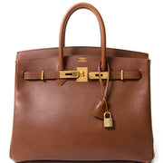 koop veilig online tweedehands designer vintage hermes noisette birkin vintage like new, best price