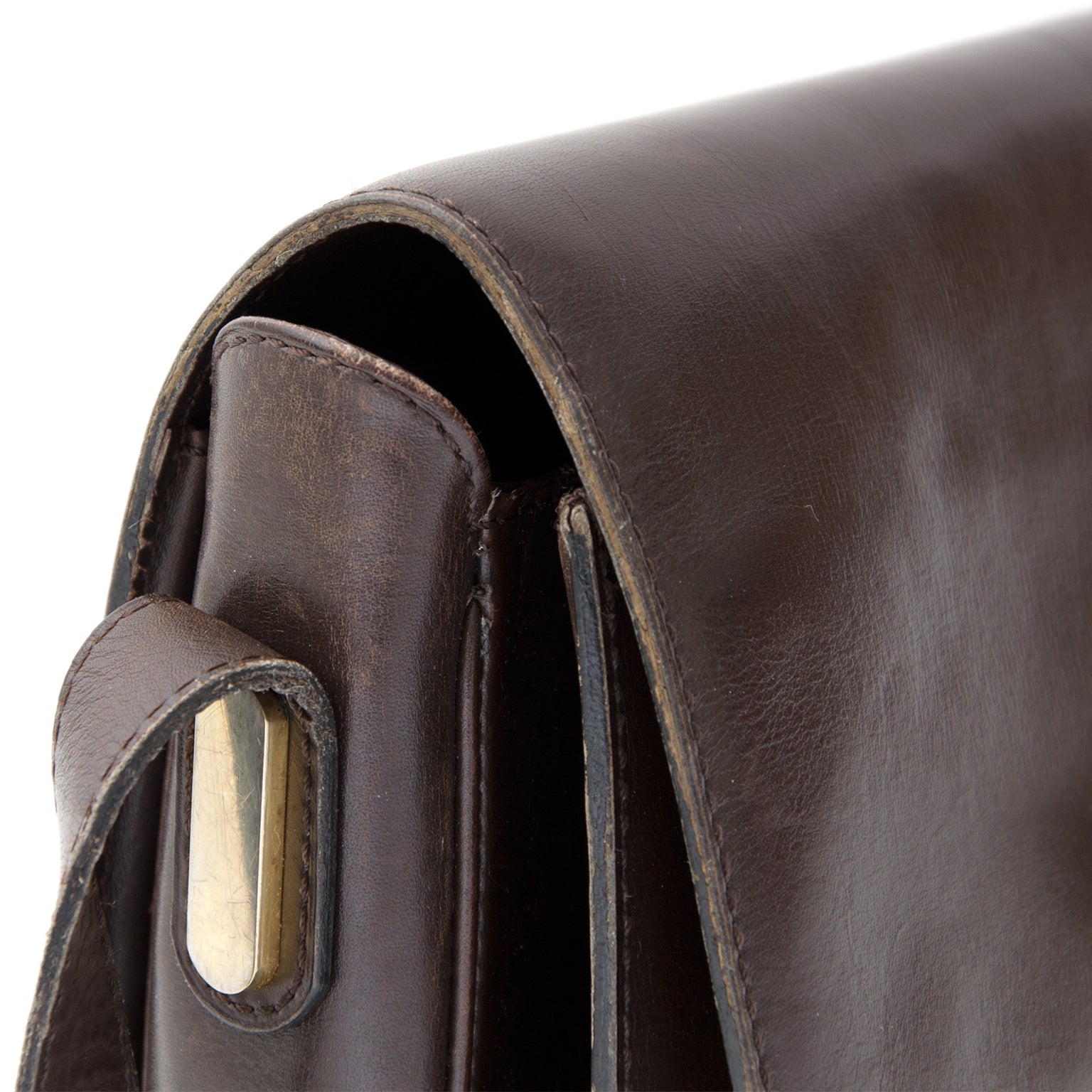 acheter seconde main sac a main Delvaux Dark Brown Bourgogne Shoulder Bag comme neuf pour le meilleur prix