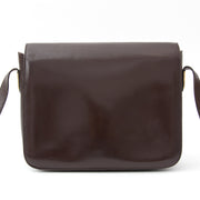 sac a epaule shop safe online secondhand designer vintage Delvaux Dark Brown Bourgogne Shoulder Bag