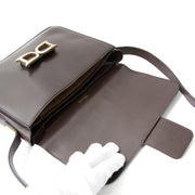 Belgian Delvaux brand shop safe online secondhand designer vintage Delvaux Dark Brown Bourgogne Shoulder Bag
