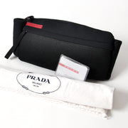 Prada Black Neoprene Waist Fanny Pack B9257S koop online bij labellov webwinkel webshop tweedehands vintage prada handtassen in Antwerpen Belgie