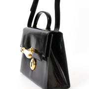 moschino doorknob patent black handbag acheter en ligne seconde main pour le meilleur prix comme neuf