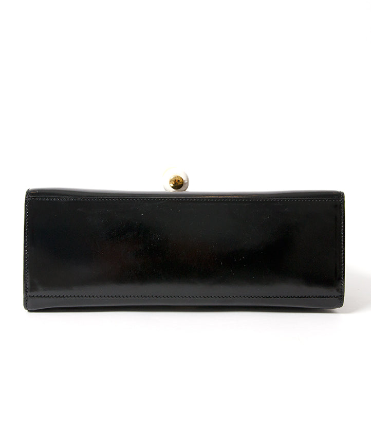 moschino doorknob patent black handbag acheter en ligne seconde main pour le meilleur prix comme neuf