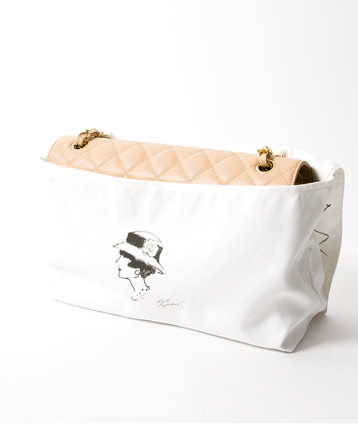 Chanel Nude Caviar Jumbo Double Flap Bag secondhand authentic safe online shopping webshop flap bag Antwerp Belgium LabelLOV labels high end brands designer it bag luxury fashion