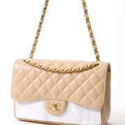 Chanel Nude Caviar Jumbo Double Flap Bag secondhand authentic safe online shopping webshop flap bag Antwerp Belgium LabelLOV labels high end brands designer it bag luxury fashion