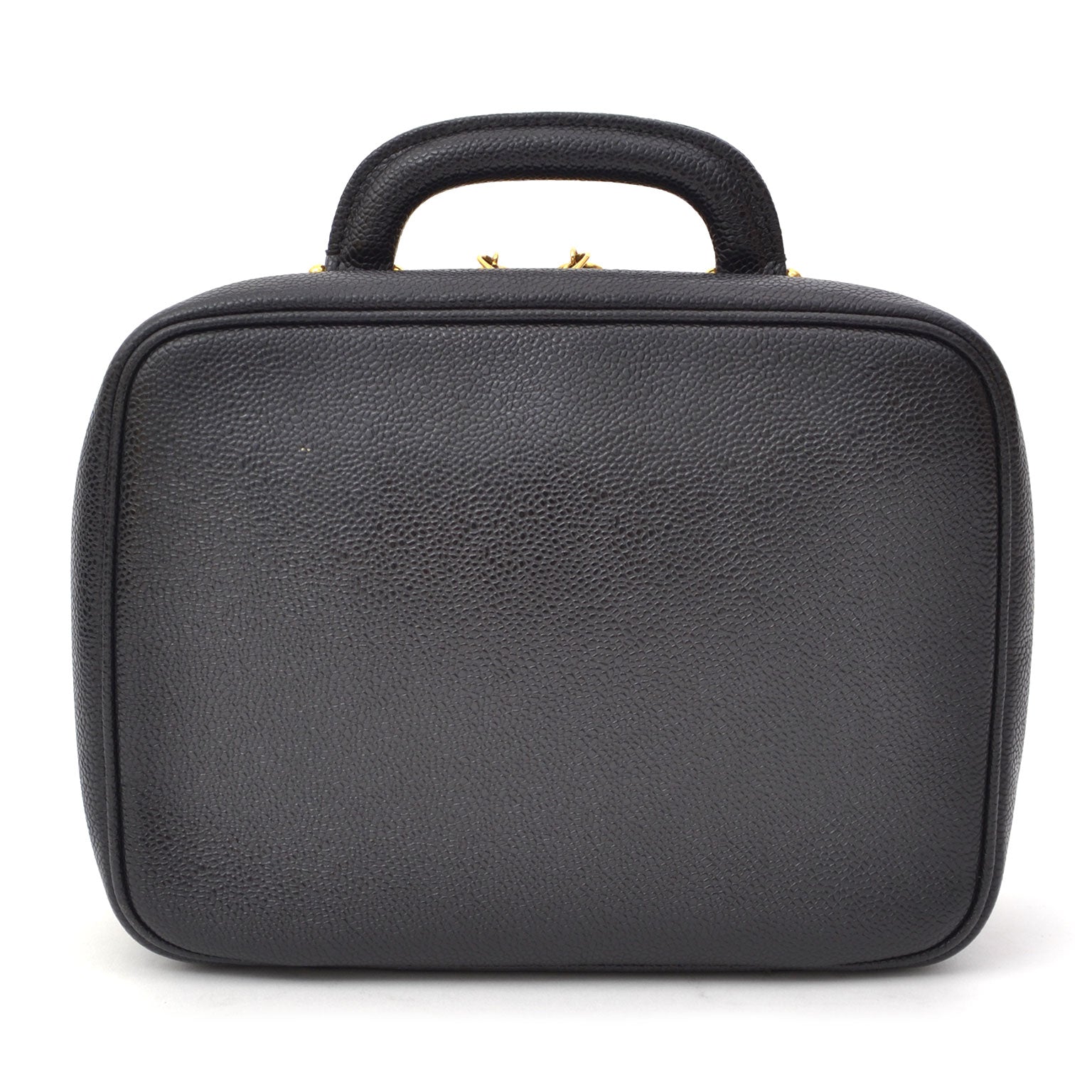 shop designer Chanel Caviar Leather Vanity Case best price worldwide shipping like new