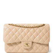 Chanel Nude Caviar Jumbo Double Flap Bag authentique seconde main en ligne webshop shopping Anvers Belgique LabelLOV designer luxe marques sacs mode en vogue