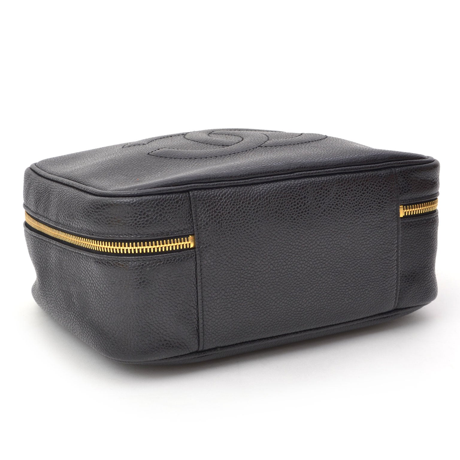 real real authentic luxury brand Chanel Caviar Leather Vanity Case webshop labellov Belgium