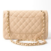 Chanel Nude Caviar Jumbo Double Flap Bag authentiek veilig online shoppen webshop tweedehands tassen merktassen luxetassen merken luxe merken luxemerken designer ontwerper