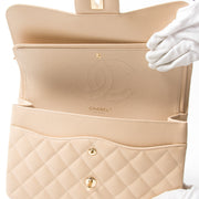 Chanel Nude Caviar Jumbo Double Flap Bag secondhand authentic safe online shopping webshop flap bag Antwerp Belgium LabelLOV labels high end brands designer it bag luxury fashion